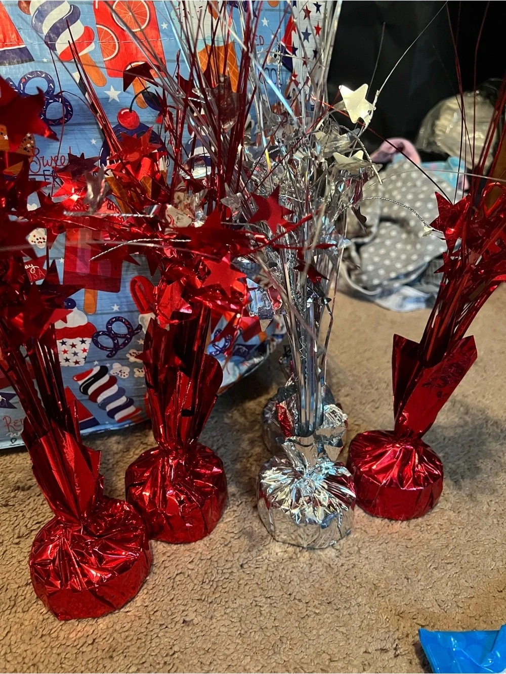 Memorial Day and July 4th decorations